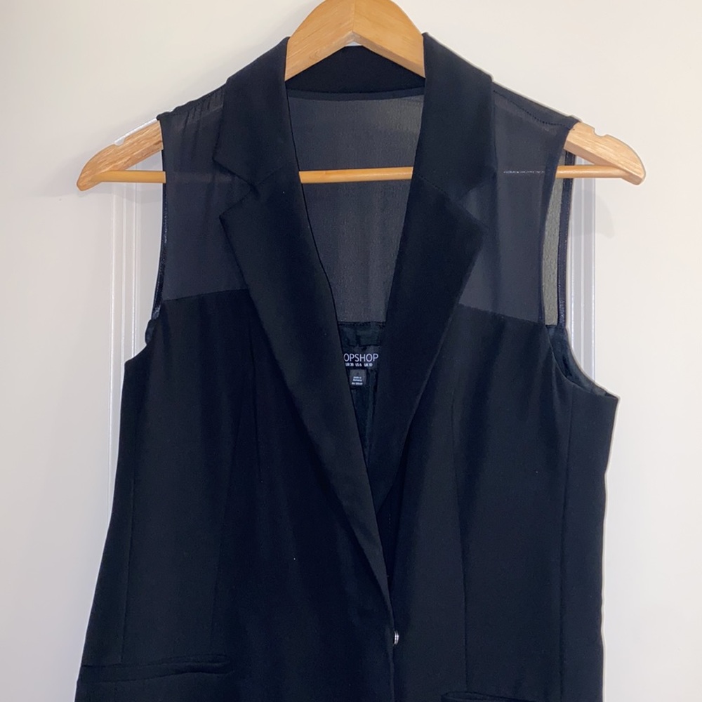 Topshop Black Mini Dress Size 4